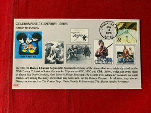 2000 scott 3190f 33c  cable television stamp FDC