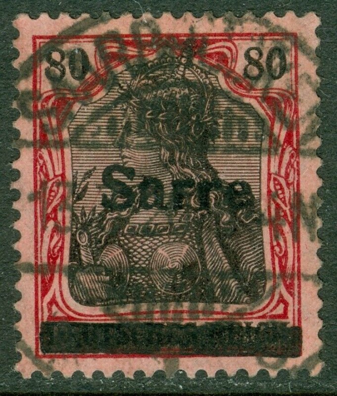 EDW1949SELL : SAAR 1920 Scott #16 Very Fine, Used. Nice Saar cancel. Cat $290.00