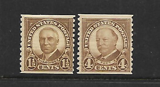 USA, 686-687, MINT HINGED, TYPES OF 1922-26 ISSUE