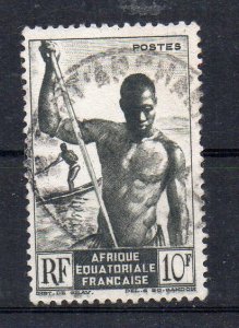 A.E.F - FRENCH COLONIAL - 1947 - BOAT - ROWING - Used - 10f -