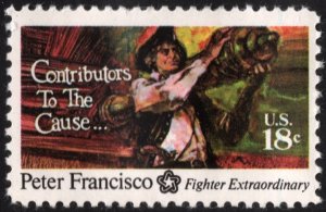 SC#1562 18¢ Contributors to the Cause: Peter Francisco (1975) MNH