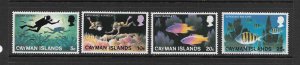 FISH - CAYMAN ISLANDS #382-85 MNH