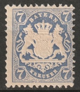 Bavaria 1875 Sc 35 MH* some disturbed gum