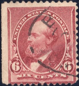 1892 used 6c brown red Garfield SC224