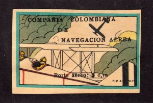 Colombia Airmail stamp #C7, MH, 1920, SCADTA,   CV $12,500.00