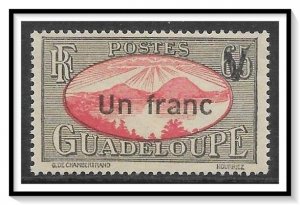 Guadeloupe #166 Saints Roadstead Overprinted NG