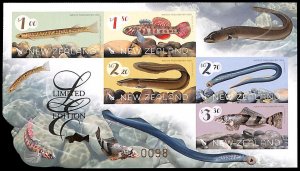 New Zealand 2017, Native freshwater fish s/s, imperforated, limited edition, MNH