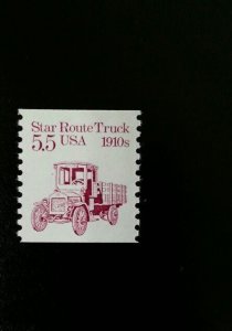 1986 5.5c Star Route Truck, Coil Scott 2125 Mint F/VF NH