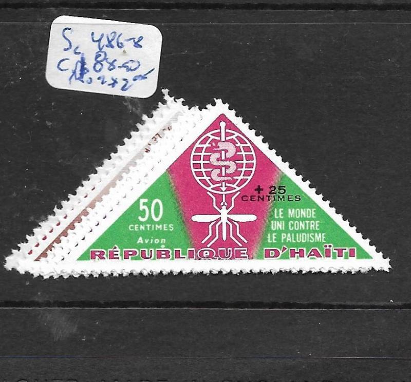 HAITI   (PP2407B)  TRIANGLE STAMPS SC 486-8, C188-190  MOG