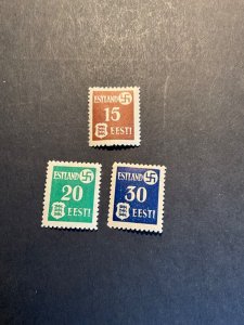 Stamps Estonia Scott# N3-5 hinged