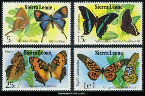 Sierra Leone Scott 447-450 Mint never hinged.