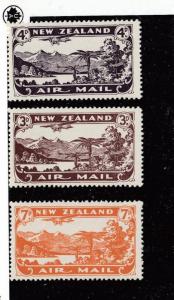 NEW ZEALAND # C1-C3 VF-MH AIRMAILS CAT VALUE $85