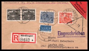 Germany Berlin 1951 Registered Cover