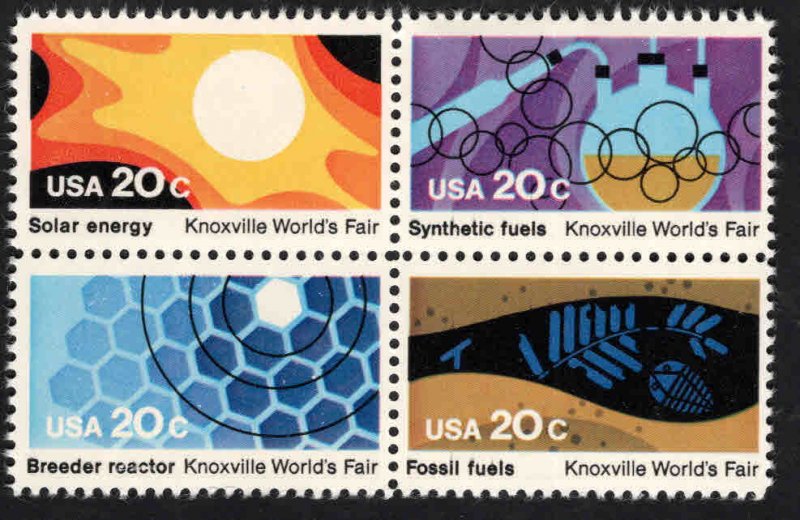 USA Scott 2006-2009 MNH** Knoxville Energy block of stamps