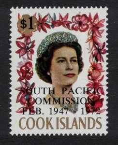 Cook Is. 'SOUTH PACIFIC COMMISSION' Ovpt 1972 MNH SG#372