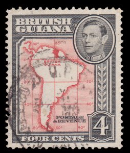 STAMP FROM BRITISH GUIANA 1938 - 52. SCOTT # 232. USED. # 3