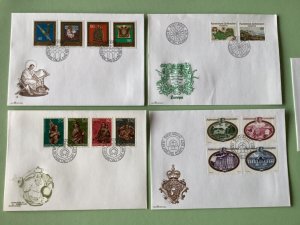 Liechtenstein 1977 postal stamps covers 5 items Ref A1391