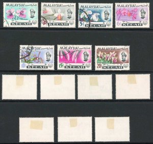 Kedah SG115/21 1965 Set of 7 Used with Extra Values