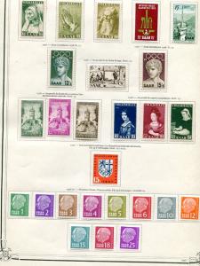 Saar collection Mint VF 11 pages - Lakeshore Philatelics