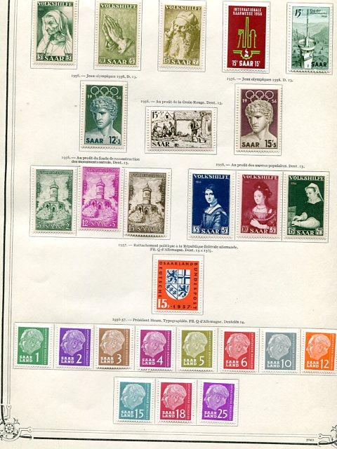 Saar collection w/ varieties mint on 11  pages VF  - Lakeshore Philatelics