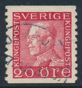 Sweden Scott 171 (Fa 180), 20ö red Gustav V, VF Used