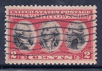 #703 Yorktown 2c Issue of 1931 Center Shift Used