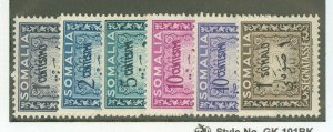 Somalia (Italian Somaliland) #J55-J60  Single (Complete Set)