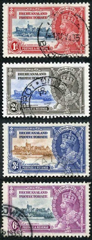 Bechuanaland Protectorate SG111/14 1935 Silver Jubilee Set Fine Used 