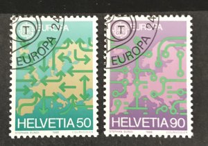 Switzerland 1988 #822-23, Used, CV $1.65
