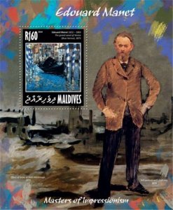 Maldives - 2014 Edouard Manet - Stamp Souvenir Sheet - 13E-112