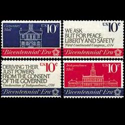 U.S.A. 1974 - Scott# 1543-6 American Bicent. Set of 4 NH