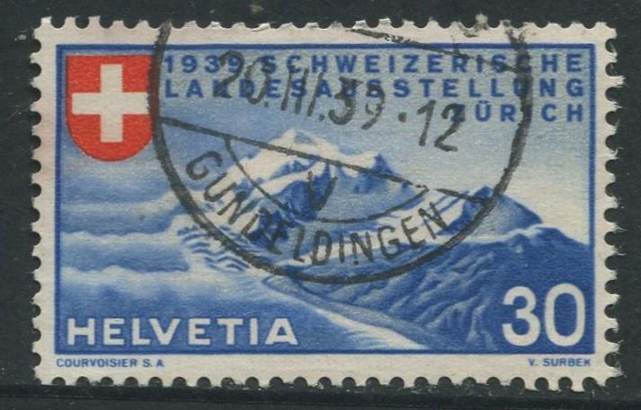 Switzerland - Scott 252 - National Expo. Issue -1939 - FU - Single 30c Stamp