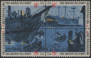 SC#1480-83 8¢ Boston Tea Party Block of Four (1973) MNH