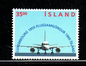 ICELAND #807  1995  AIR ROUTE   MINT  VF NH  O.G