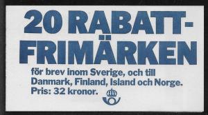 SWEDEN SC# 1495a  COMP BKLT/20  FVF/MNH 1984