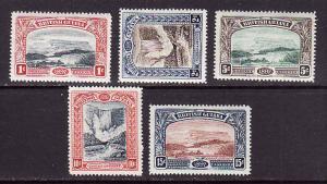 British Guiana-Sc#152-6-unused QV accession 60th  set-#152 hinged,#'s153-6