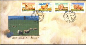 Australia 1989 Australian Sheep set of 4 FDC