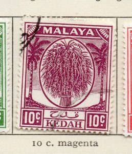 Malaya Kedah 1950-52 Early Issue Fine Used 10c. 207974