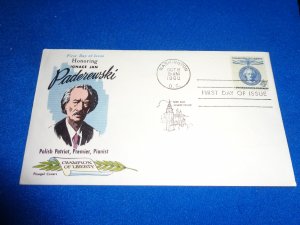 FLEUGEL MULTI COLORED CACHET FDC:  US SCOTT#  1159