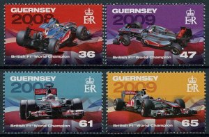 Guernsey 2011 MNH Sports Stamps British F1 World Champions Lewis Hamilton 4v Set