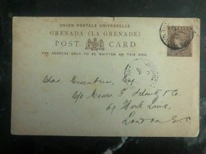 1985 Grenada Postal Stationary Cover To London England