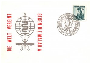 Austria Malaria 1962 Cover