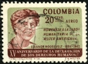 COLOMBIA #C462, USED AIRMAIL - 1964 - COLOMBIA225