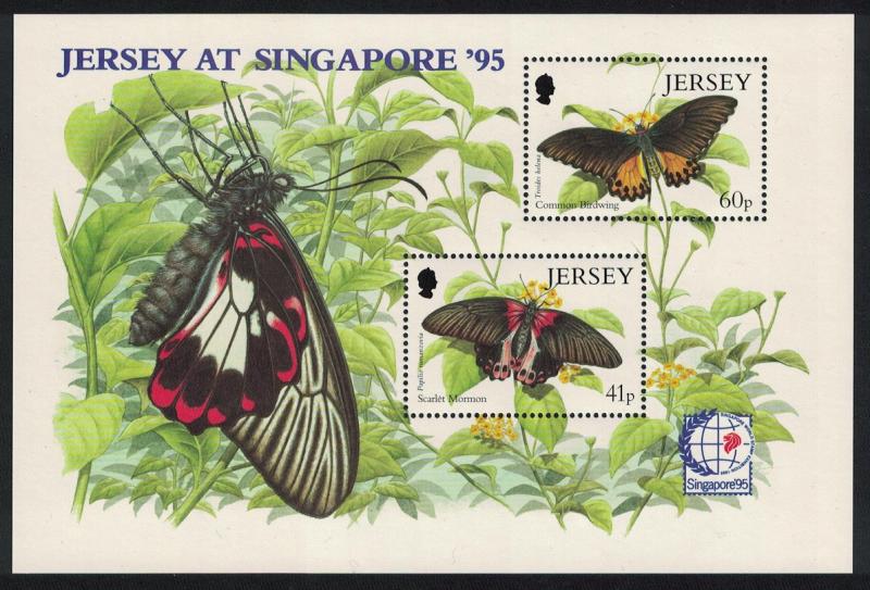 Jersey Butterflies 'Singapore 95' Exhibition MS SG#MS722