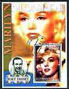 UZBEKISTAN SHEET USED MARILYN MONROE DISNEY