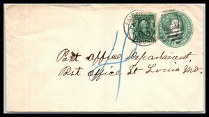 1908 US Cover - Fairfield, Connecticut to Post Office Dept, St Louis, MO D15