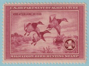 UNITED STATES RW2 DUCK STAMP  MINT NEVER HINGED OG ** NO FAULTS VERY FINE! - QXQ