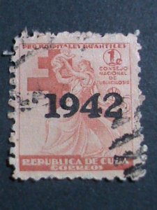 ​CUBA-1942 5 OVER 75 YEARS OLD CUBA FAMOUS USED STAMPS-SET-VERY FINE