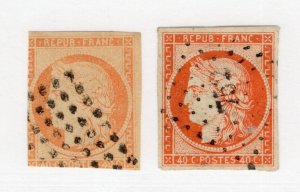 France - Sc# 7 & 7a Used          /           Lot 1225208