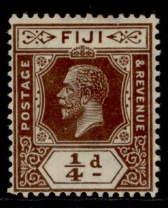 FIJI GV SG228, ¼d deep brown, M MINT.